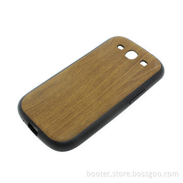 New Wooden PU Leather-coated and TPU Case for Samsung S3/9300, Various Colors, Patterns Available